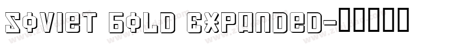 Soviet Bold Expanded字体转换